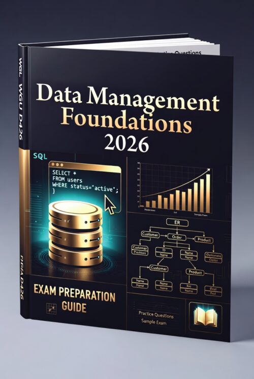 WGU D426 Data Management Foundations Exam Preparation Guide 2026