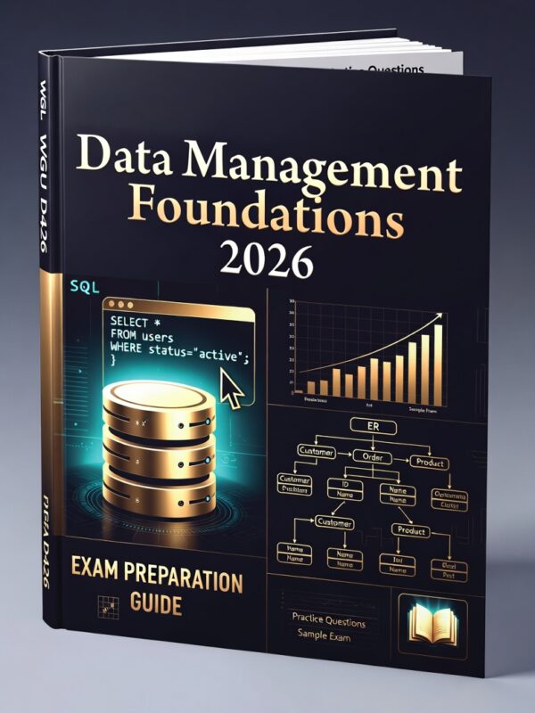 WGU D426 Data Management Foundations Exam Preparation Guide 2026