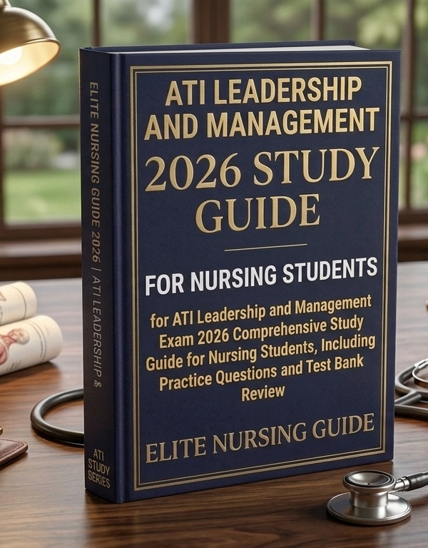 Secure your nursing future with the ATI Leadership and Management 2026 Comprehensive Study Guide. This elite resource includes a high-yield test bank review, realistic practice questions, and in-depth rationales to help you master delegation and ace your proctored exam with ease.