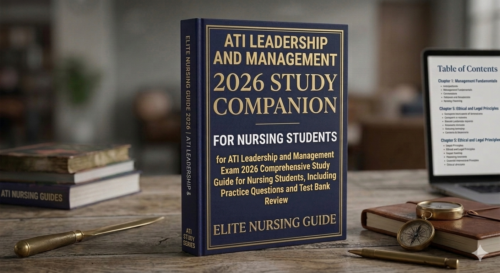 Secure your nursing future with the ATI Leadership and Management 2026 Comprehensive Study Guide. This elite resource includes a high-yield test bank review, realistic practice questions, and in-depth rationales to help you master delegation and ace your proctored exam with ease.