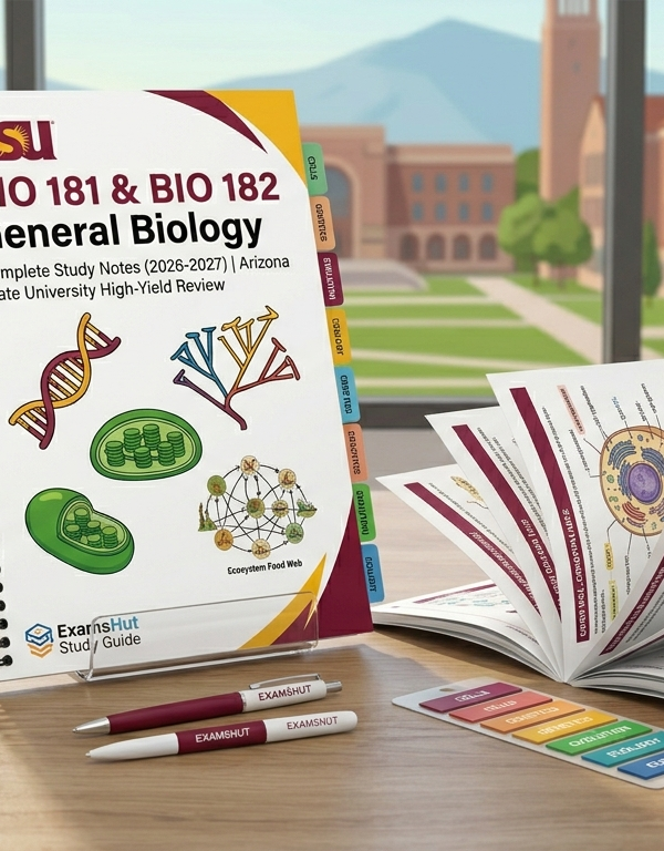 BIO 181 & BIO 182 General Biology Study Notes and Exam