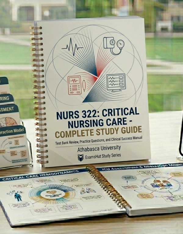 NURS 322 Critical Nursing Care Comprehensive Exam Prep
