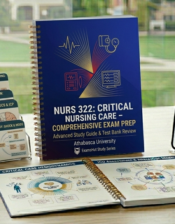 NURS 322 Critical Nursing Care Comprehensive Exam Prep