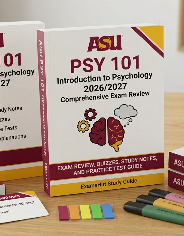 ASU PSY 101 Introduction to Psychology Study Guide