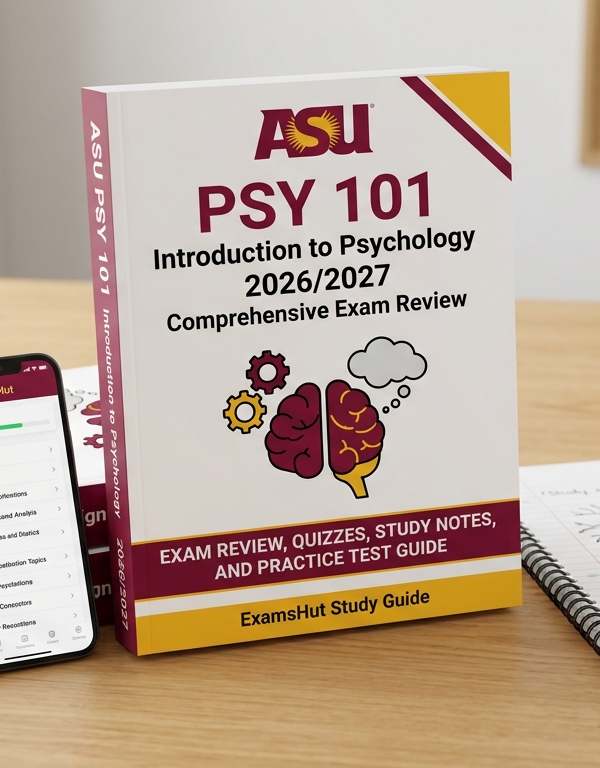 ASU PSY 101 Introduction to Psychology Study Guide