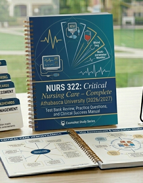 NURS 322 Critical Nursing Care Comprehensive Study Guide