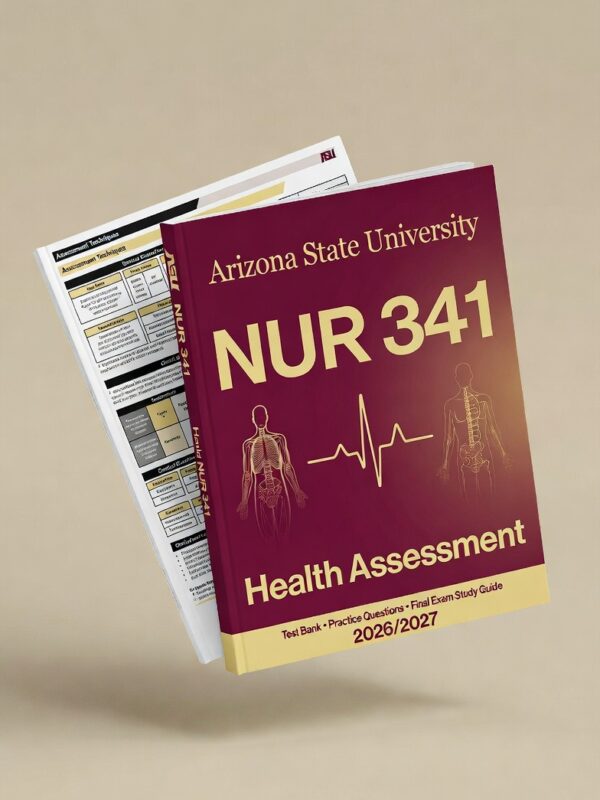 NUR 341 Health Assessment at Arizona State University