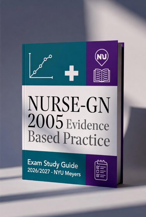 NURSE-GN 2005 Evidence-Based Practice at NYU Meyers