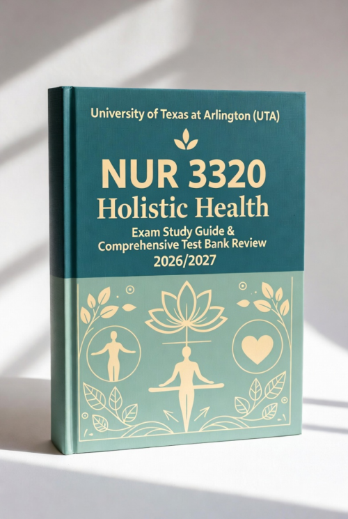NUR 3320 Holistic Health at University of Texas at Arlington