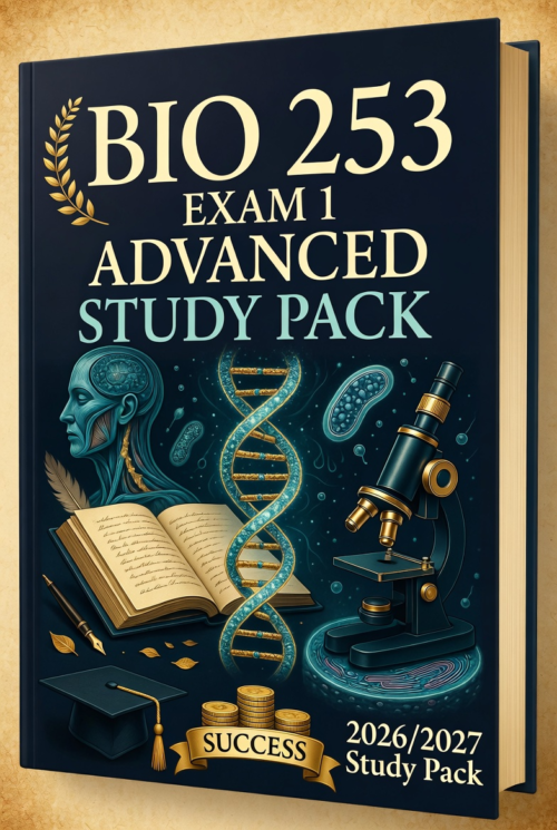 BIO 253 Exam 1 2026/2027