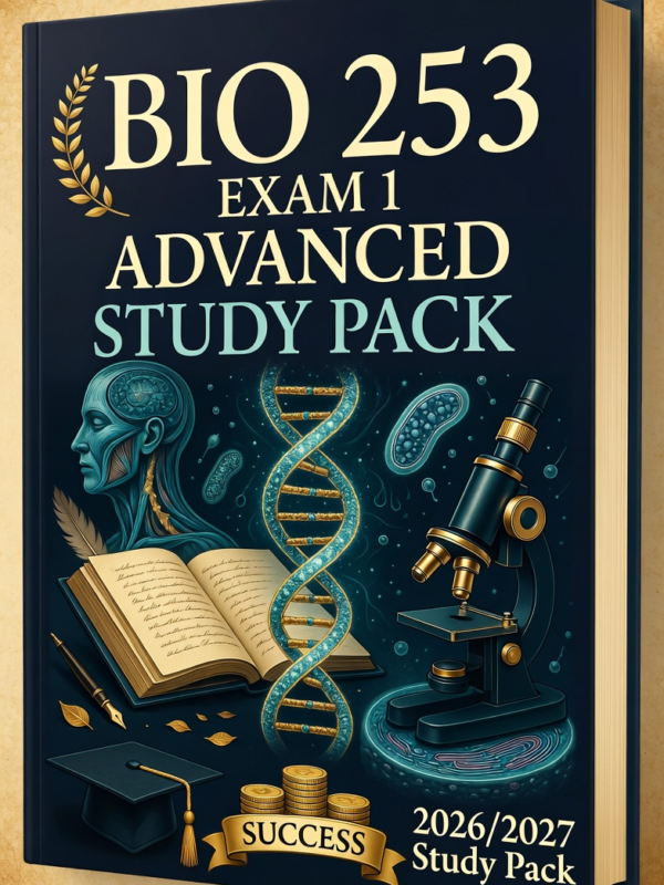 BIO 253 Exam 1 2026/2027