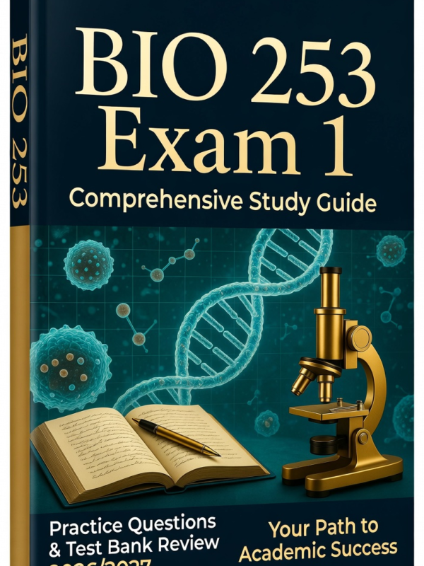 BIO 253 Exam 1 2026/2027