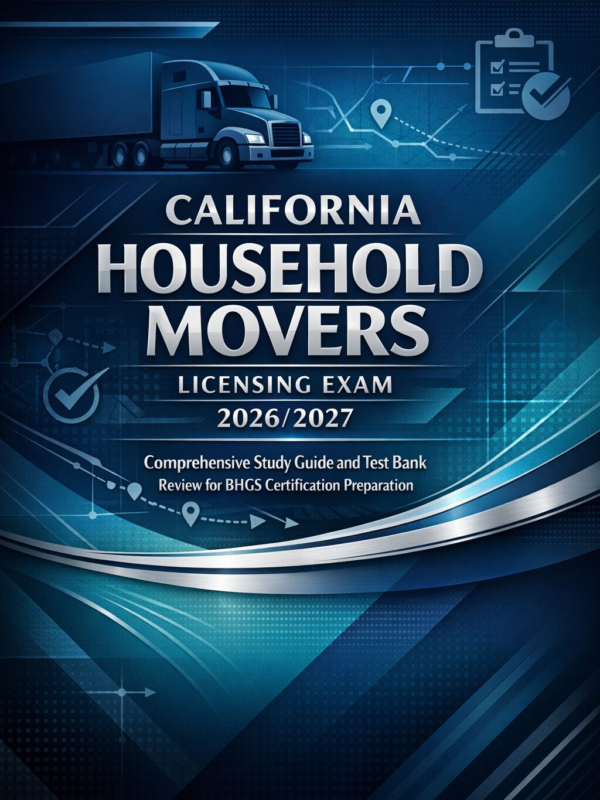 California Household Movers Licensing Exam