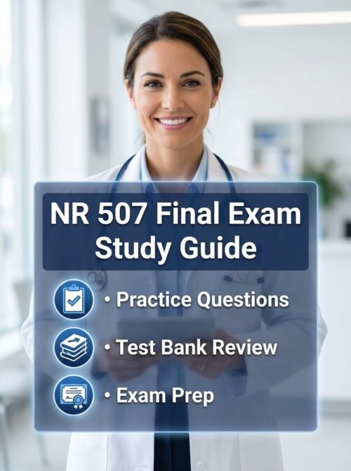 A bright, engag NR 507 Final Exam Study Guide 2026/2027 | Advanced Patho Prep & Test Bank