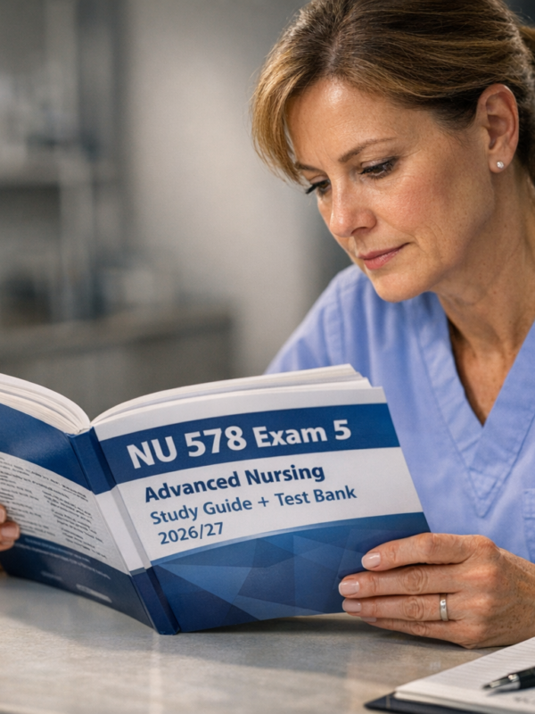 NU 578 Exam 5 Advanced Nursing Study Guide + Test Bank 2026/27