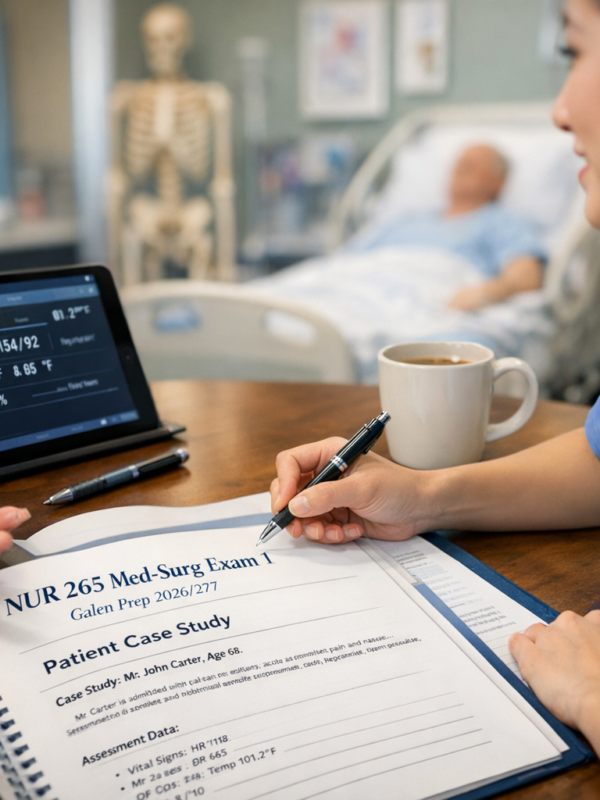 NUR 265 Med-Surg Exam 1 Galen Prep 2026/27’ study guide