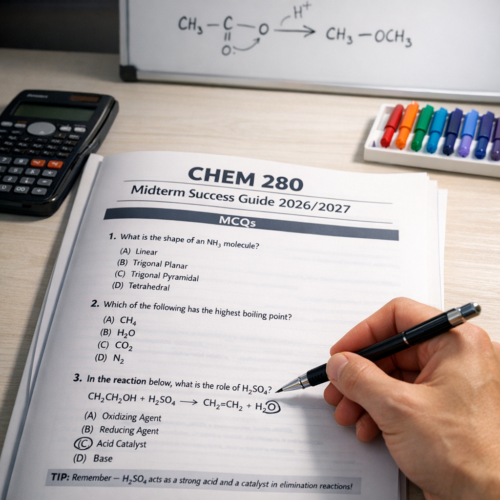 CHEM 280 Midterm Success Guide 2026/2027
