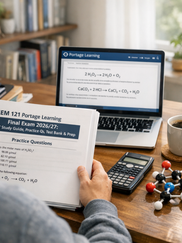 CHEM 121 Portage Learning Final Exam