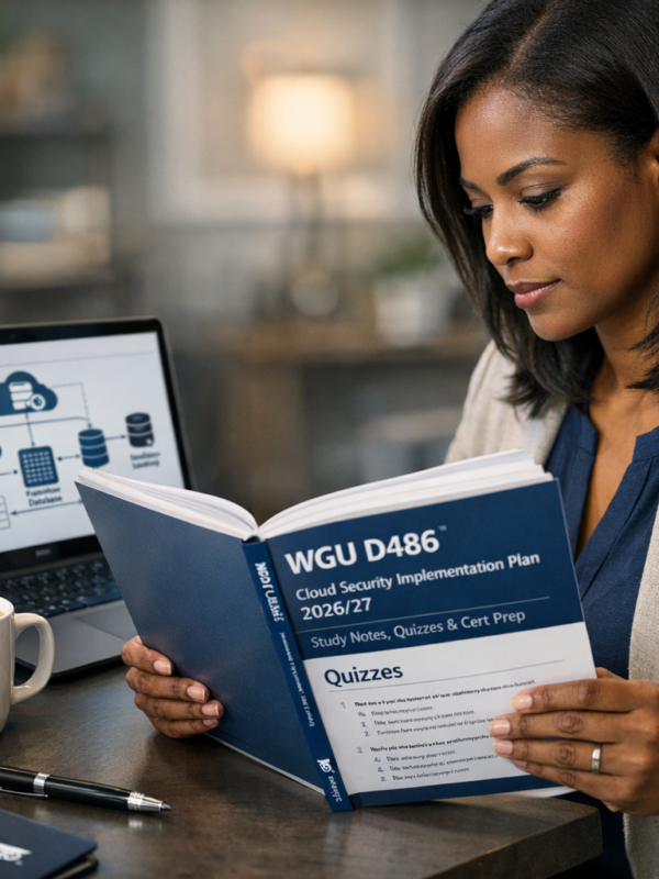 WGU D486 Cloud Security Implementation Plan 2026/2027
