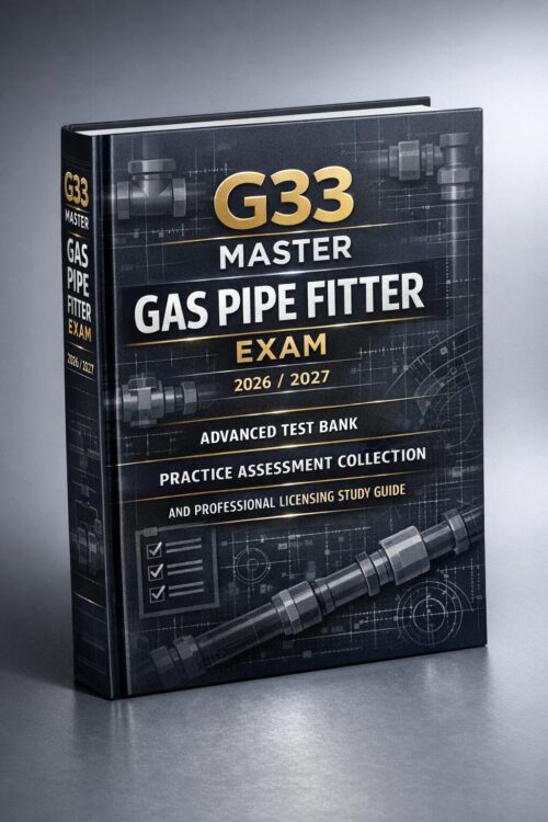A modern high-e (10) G33 Master Gas Pipe Fitter Exam 2026/2027: Advanced Test Bank, Practice Assessments & Licensing Guide
