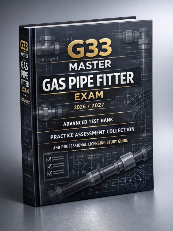 G33 Master Gas Pipe Fitter Exam 2026/2027: Advanced Test Bank, Practice Assessments & Licensing Guide