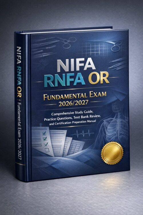 A modern high-e (13) NIFA RNFA OR Fundamental Exam 2026/2027: Comprehensive Study Guide, Practice Questions, Test Bank Review, and Certification Preparation Manual
