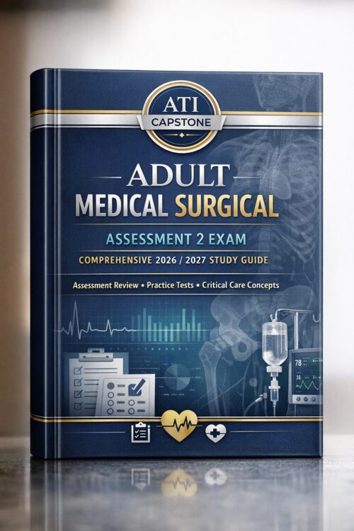 A modern high-e (6) ATI Capstone Adult Medical Surgical Assessment 2 Exam 2026/2027: Comprehensive Study Guide & Practice Tests