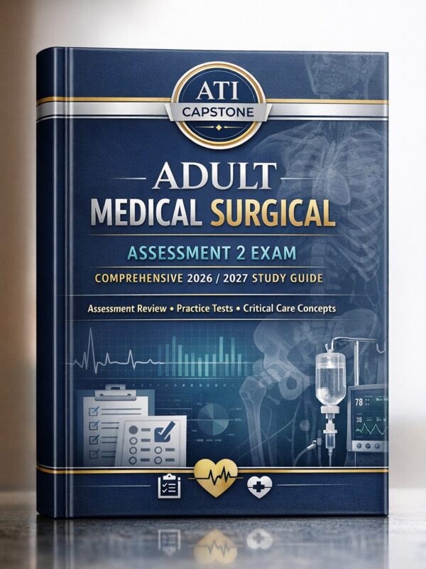 A modern high-e (6) ATI Capstone Adult Medical Surgical Assessment 2 Exam 2026/2027: Comprehensive Study Guide & Practice Tests