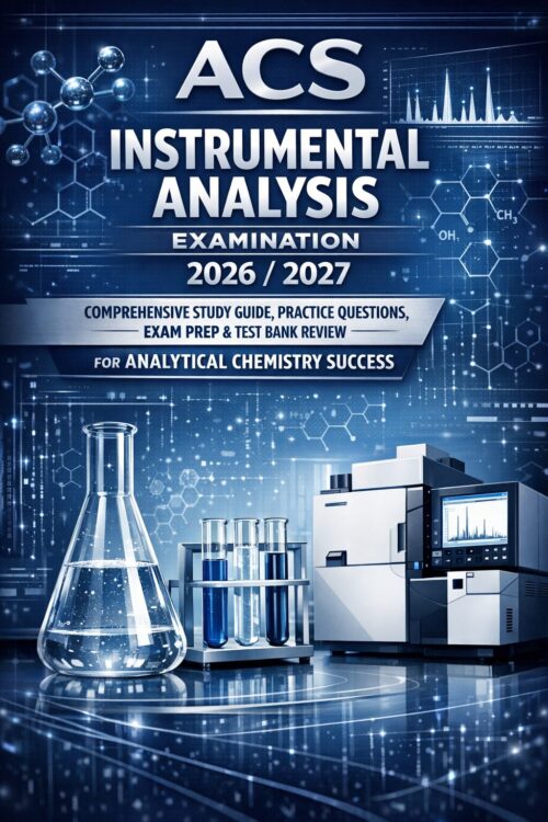 A premium 3D ch (1) ACS Instrumental Analysis Examination 2026/2027: Comprehensive Study Guide with Practice Questions, Exam Prep & Test Bank Review for Analytical Chemistry Success
