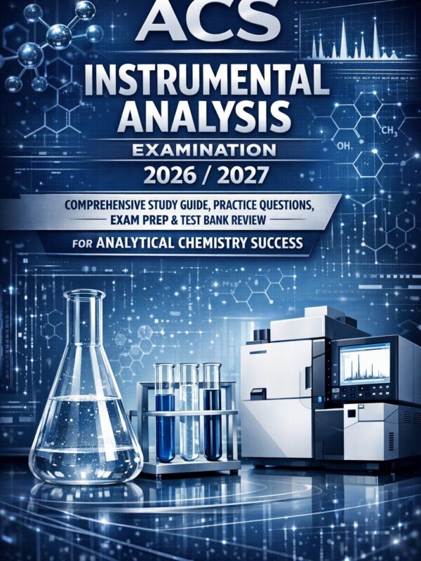 A premium 3D ch (1) ACS Instrumental Analysis Examination 2026/2027: Comprehensive Study Guide with Practice Questions, Exam Prep & Test Bank Review for Analytical Chemistry Success
