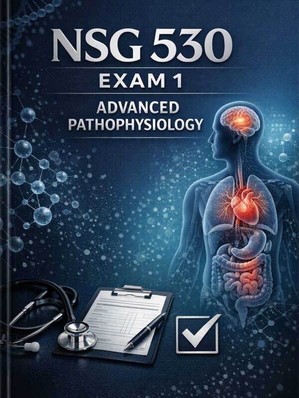 A premium acade (3) NSG 530 Exam 1 Advanced Pathophysiology Study Guide 2026/2027 | Wilkes University