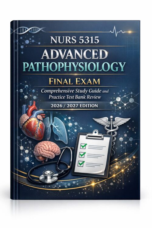 NURS 5315 Advanced Pathophysiology Final Exam Study Guide 2026/2027: Practice Test Bank Review