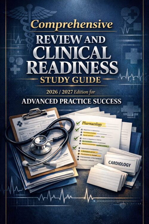 A premium book- (6) Comprehensive Review and Clinical Readiness Study Guide 2026/2027 Edition for Advanced Practice Success