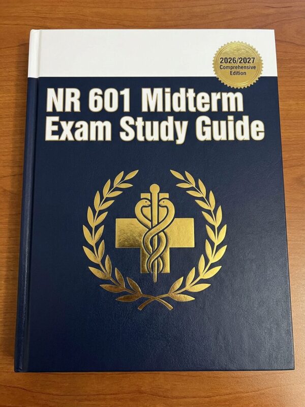 A premium, high NR 601 Midterm Exam Study Guide 2026/2027 | Primary Care of the Aged Adult Prep