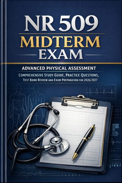 NR 509 Midterm Exam 2026/2027: Advanced Physical Assessment Study Guide, Practice Questions & Test Bank