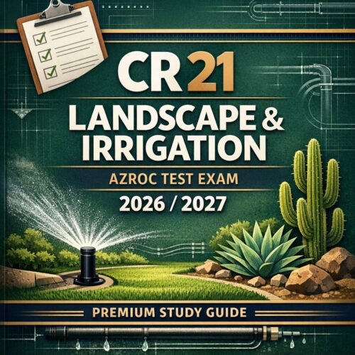 CR 21 Landscape & Irrigation AZROC Test Exam 2026/2027 | Comprehensive Study Guide and Exam Preparation Manual