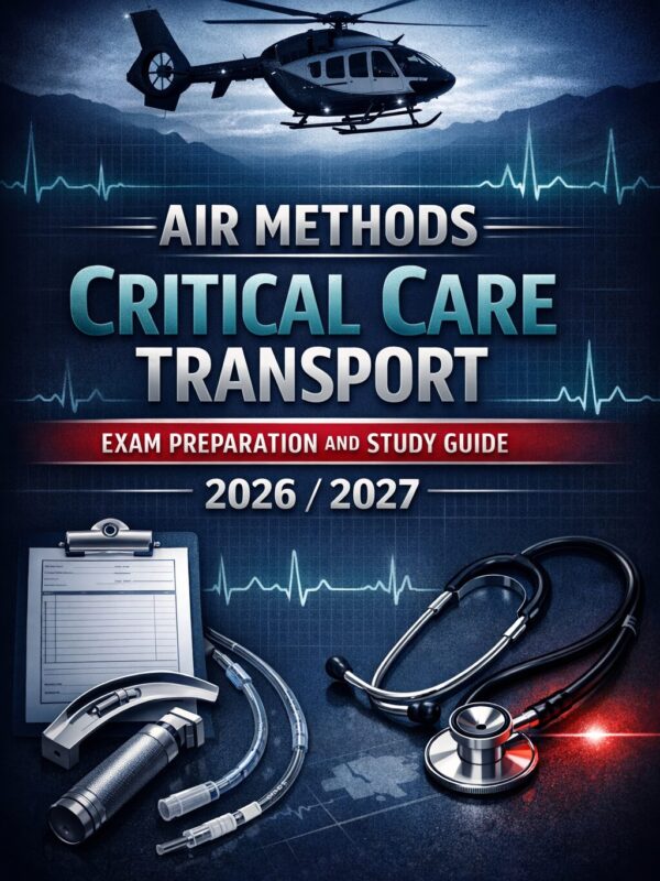 A premium verti (4) Air Methods Critical Care Transport Exam Preparation and Study Guide 2026/2027: Comprehensive Review for Flight Paramedics and Critical Care Clinicians