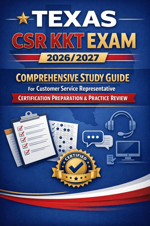 A premium verti Texas CSR KKT Exam 2026/2027 Comprehensive Study Guide | Customer Service Representative Certification Prep