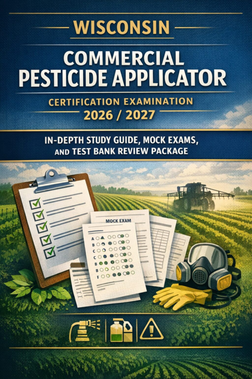 A professional Wisconsin Commercial Pesticide Applicator Certification Examination In-Depth Study Guide and Mock Exams 2026/2027