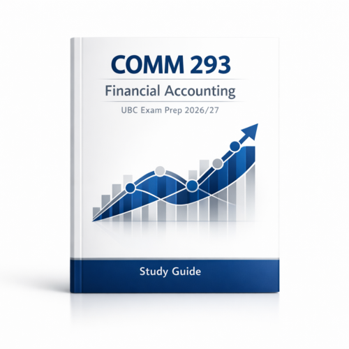 COMM 293 Financial Accounting UBC Exam Prep 2026/27