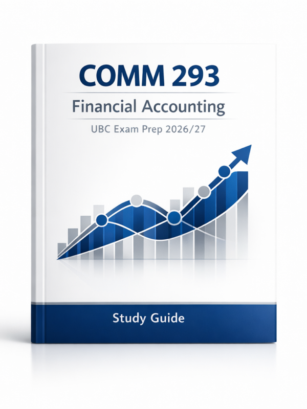 COMM 293 Financial Accounting UBC Exam Prep 2026/27
