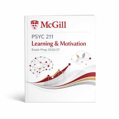 McGill PSYC 211 Learning & Motivation