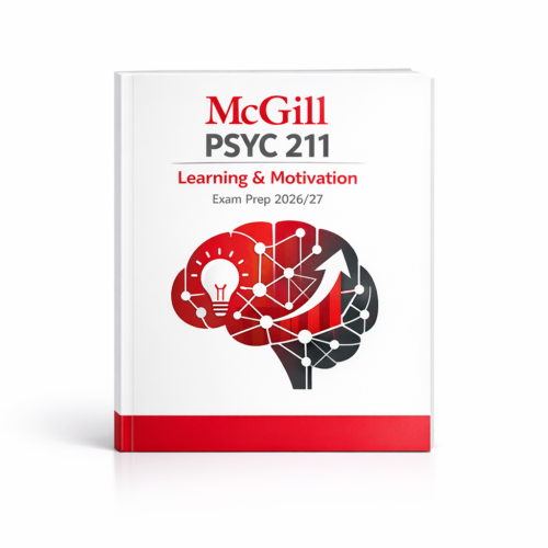 McGill PSYC 211 Learning & Motivation Exam Prep 2026/27