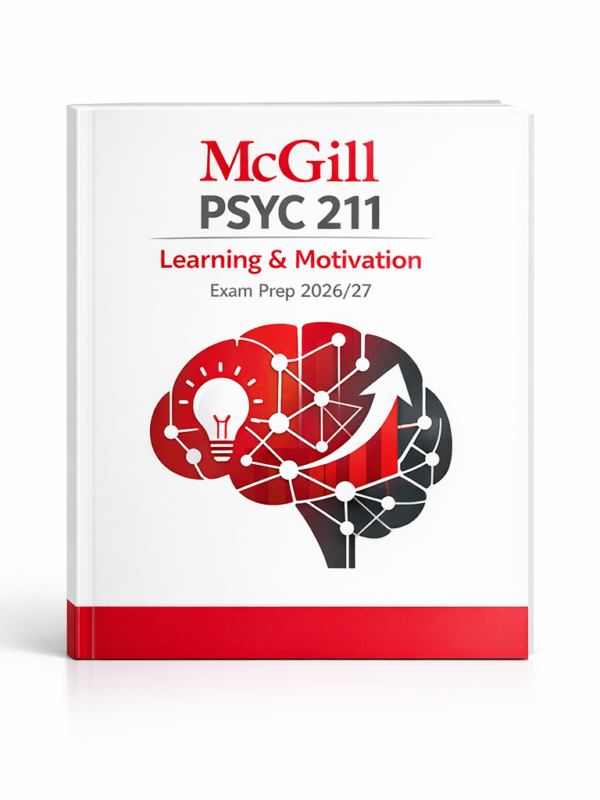 McGill PSYC 211 Learning & Motivation Exam Prep 2026/27