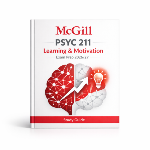 McGill PSYC 211 Learning & Motivation Exam Prep 2026/27