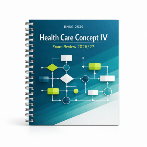 RNSG 2539 Health Care Concept IV Exam Review 2026/27