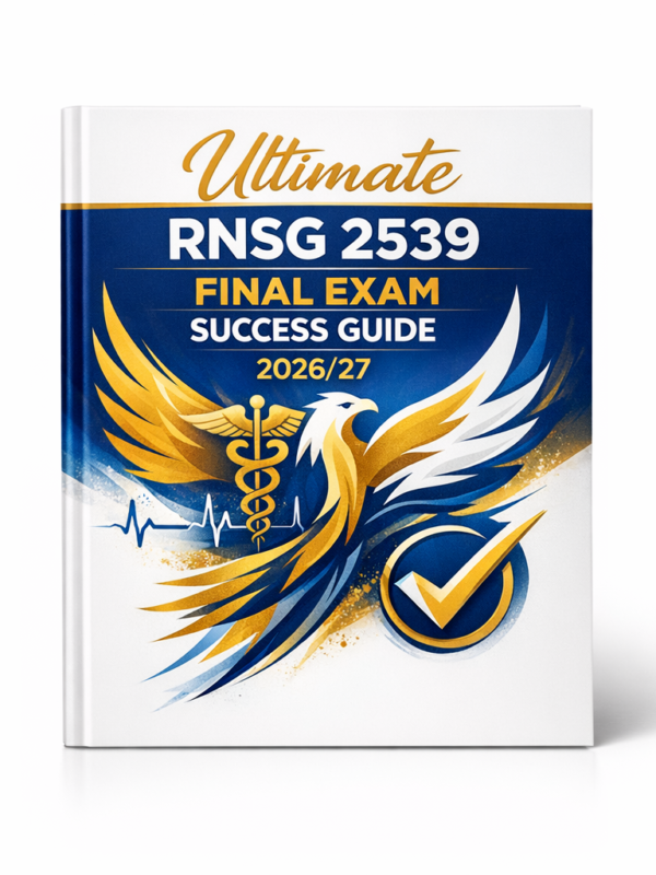 Ultimate RNSG 2539 Final Exam Success Guide 2026/27