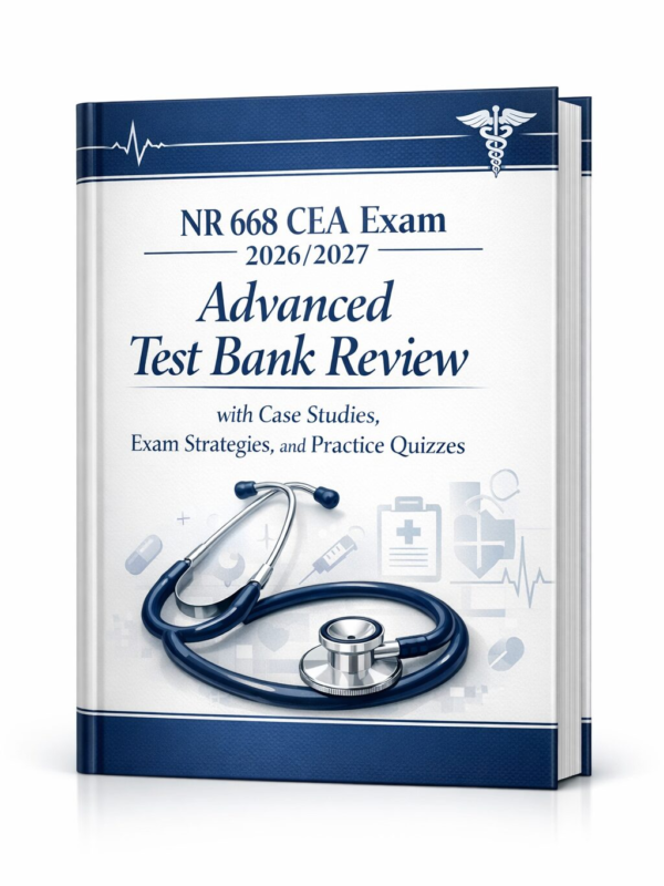 NR 668 CEA Exam 2026/2027 Advanced Test Bank