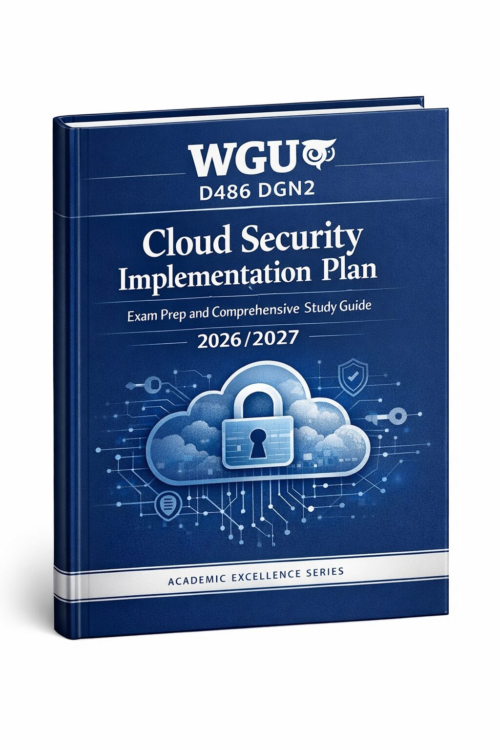 WGU D486 DGN2 Cloud Security Implementation Plan