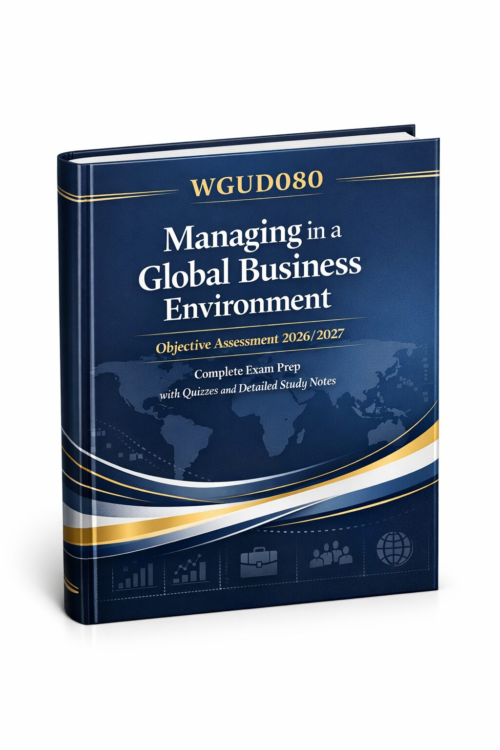 WGU D080 objective assessment